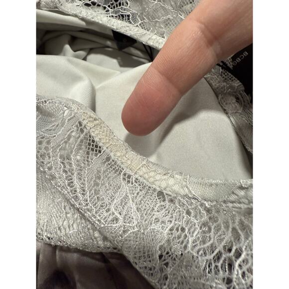 NWT BCBGeneration Sleeveless Cocktail Dress Blouson Ruffle Floral Sz 0 MSRP $260 - Picture 8 of 13